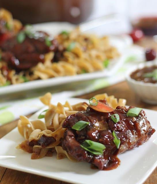 Honey plum soy chicken