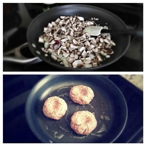 Mushroom swiss sliders