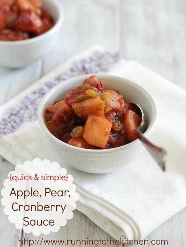 Apple Pear Cranberry Sauce