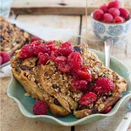 Raspberry Granola French Toast