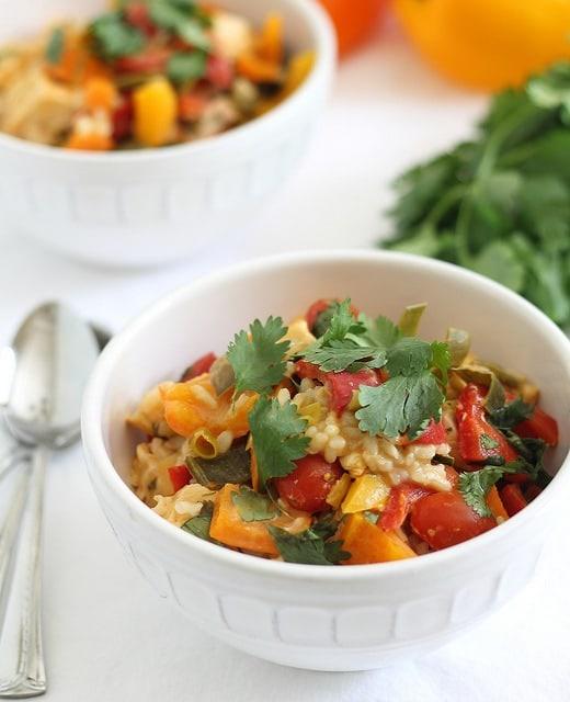 Quick red curry chicken