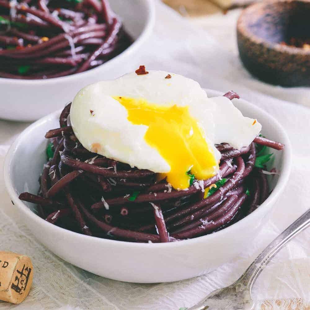 Red Wine Garlic Bucatini