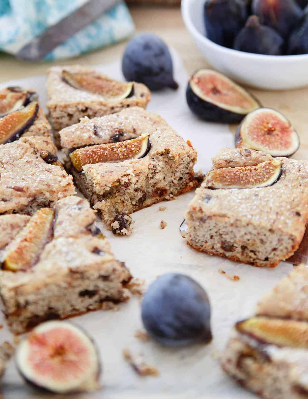 Enjoy a slice of this Ricotta Almond Fig Cake with your morning cup of coffee.