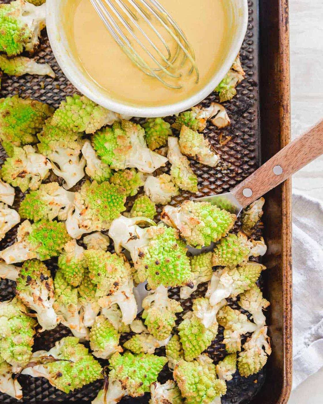 crispy roasted romanesco