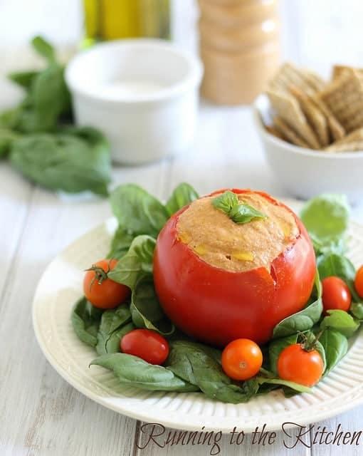 Roasted Tomato Cashew Hummus