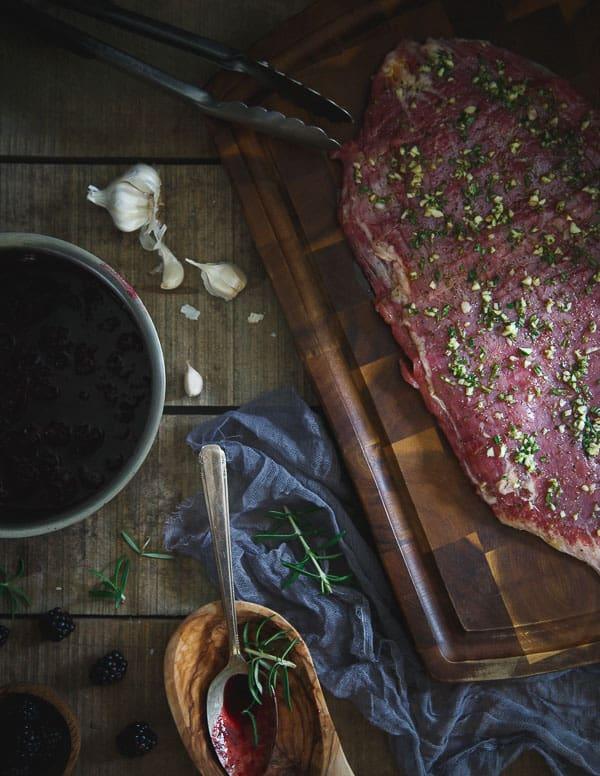 Rosemary Garlic Flank Steak