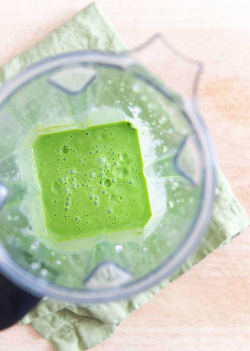 A copycat shamrock shake with healthy ingredients for a real food treat you can enjoy this St. Patrick's Day.