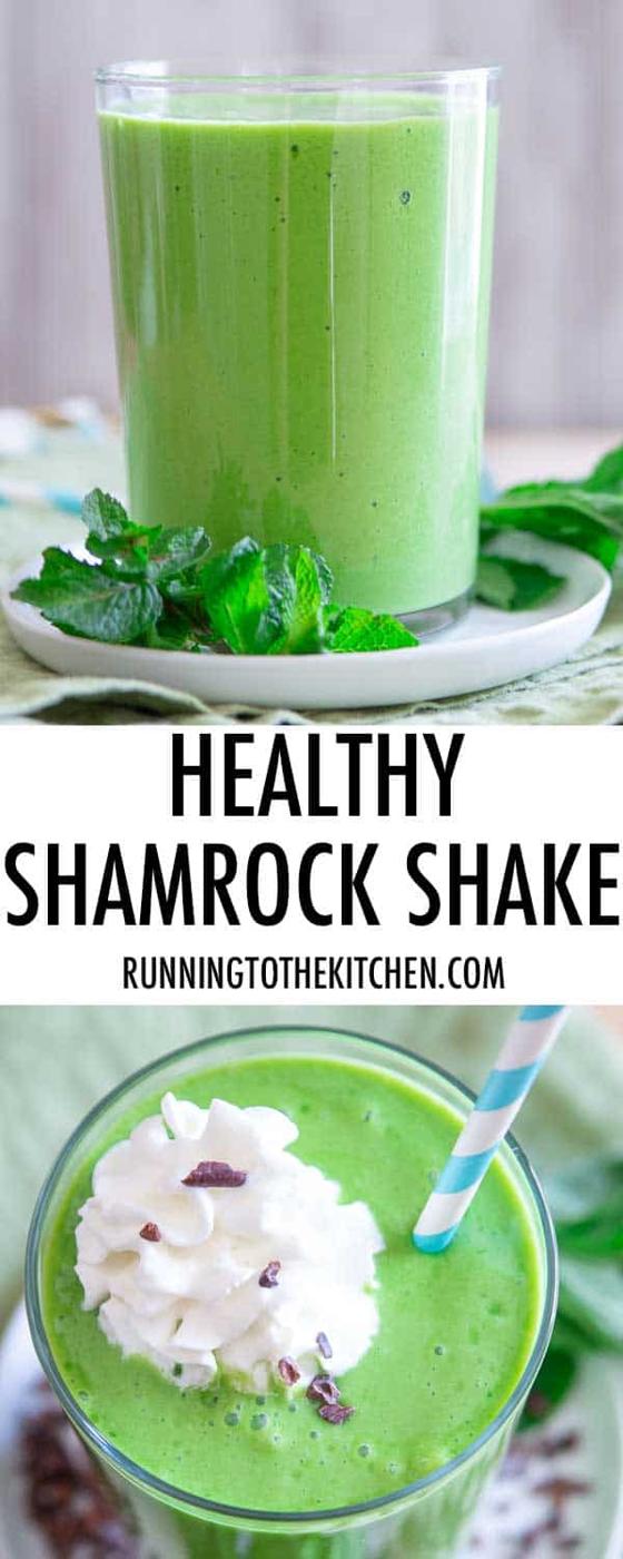 A healthy copycat version of McDonald's shamrock shake recipe.
