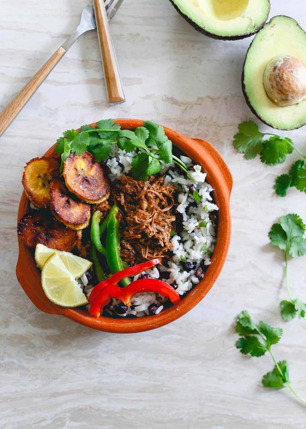 Slow Cooker Shredded Mexican Beef Bowls