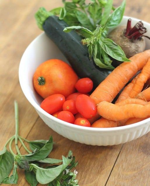 Summer roasted vegetable salad