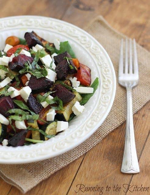 Simple Summer Roasted Vegetable Salad