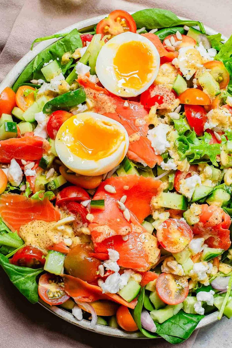 Smoked Salmon Salad with Dijon Vinaigrette