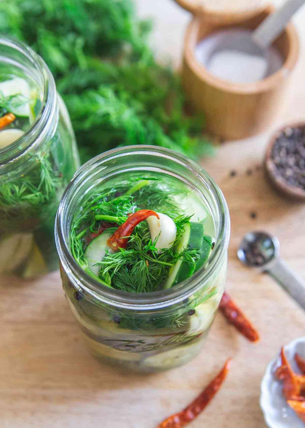 Garlic dill refrigerator pickles are so easy to make you'll never need to buy store bought again!