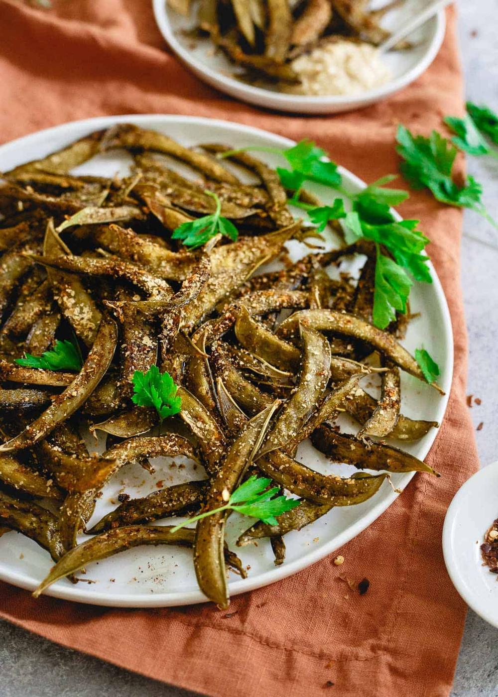 Homemade Snap Pea Crisps