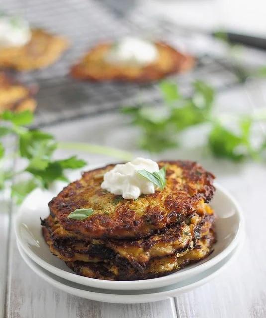 Spaghetti squash latkes