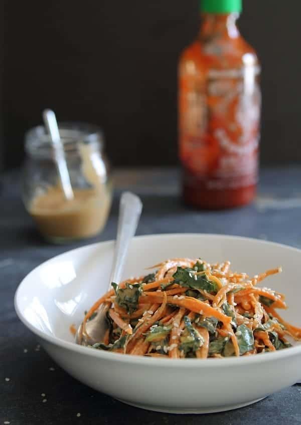 Spicy Thai Carrot and Kale Salad