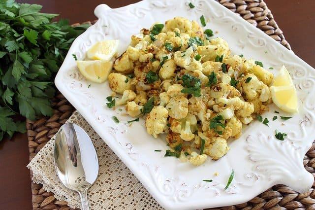 Spicy yogurt fried cauliflower