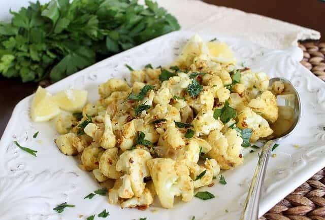 Spicy Yogurt Pan Fried Cauliflower