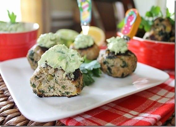 Turkey Meatballs with Avocado