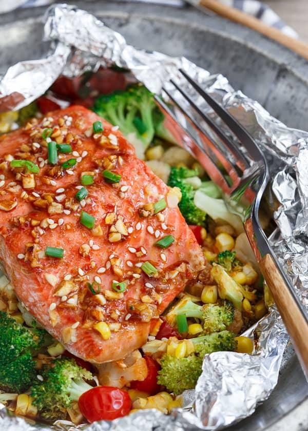 Sriracha honey salmon