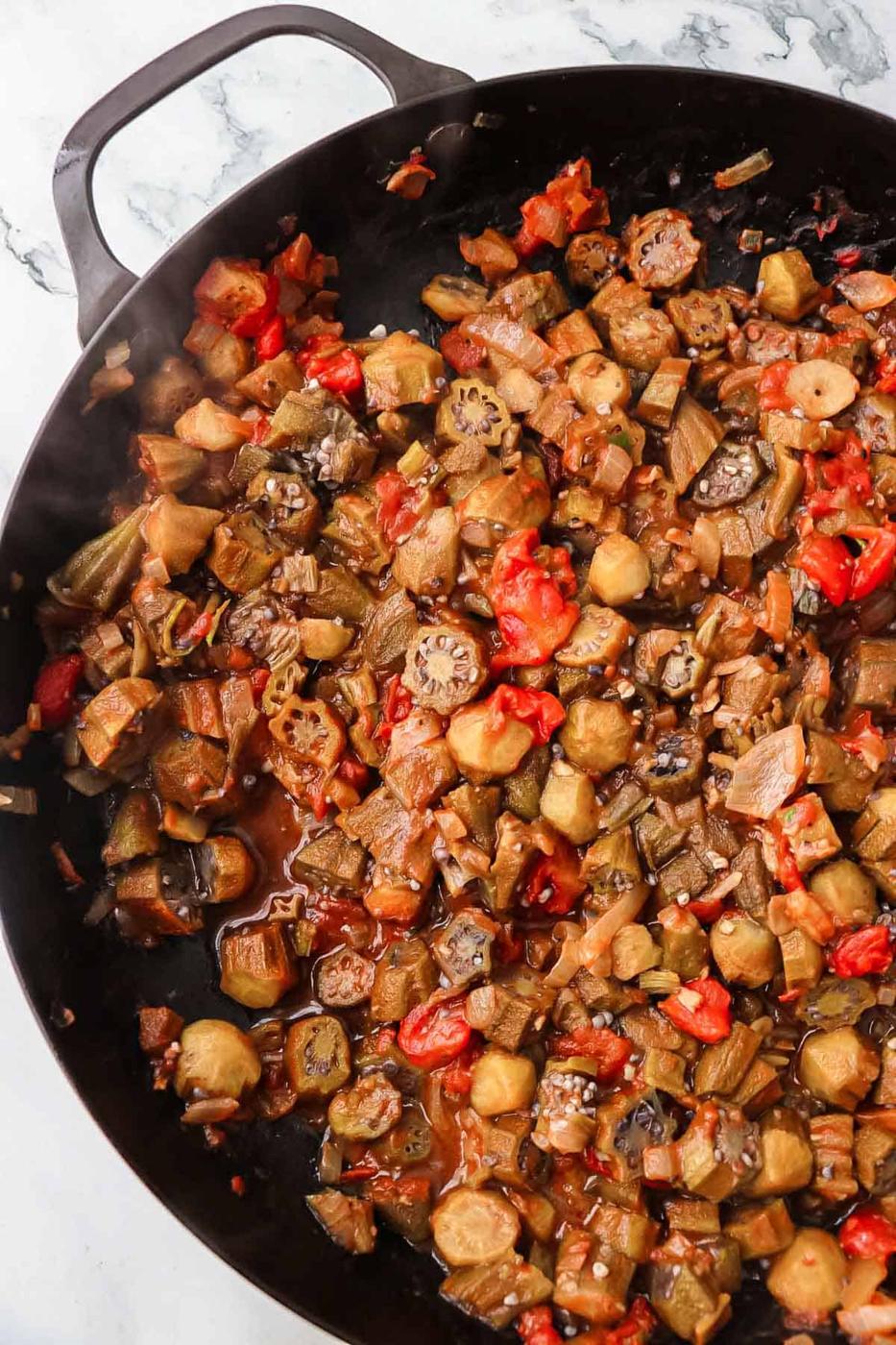 Stewed Okra and Tomatoes