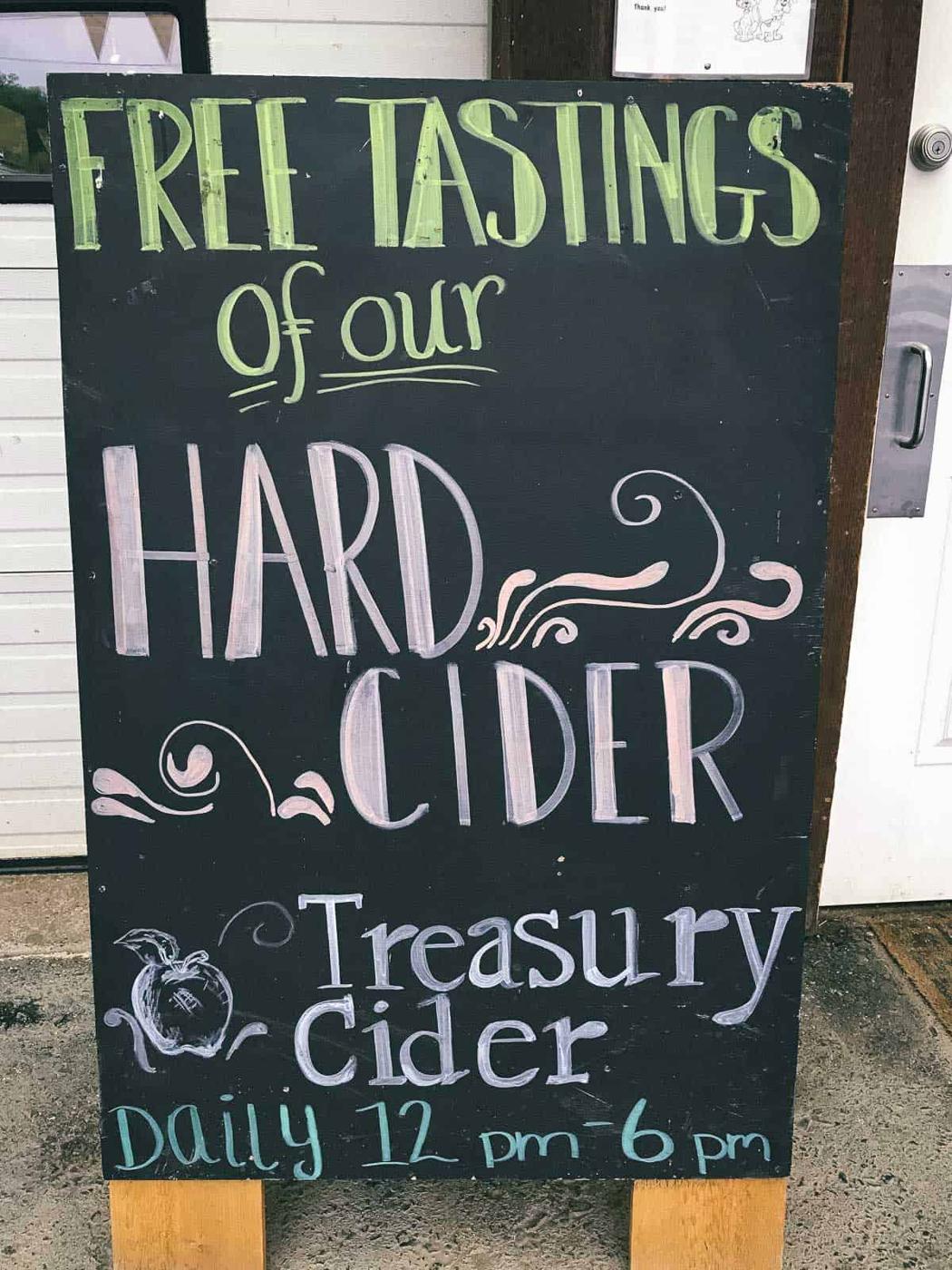 Treasury Cider from Fishkill Farms in New York, is a nice local touch to these cider slushies!