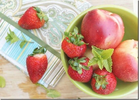 Strawberry nectarine bellini
