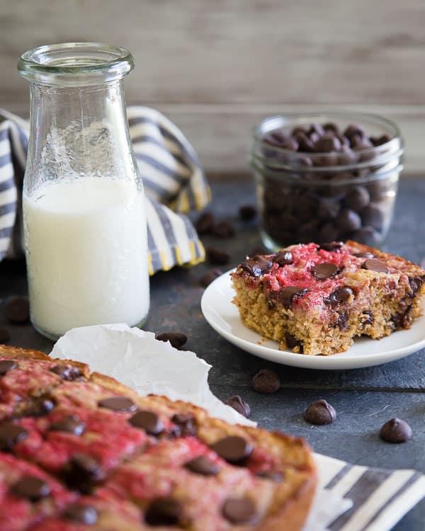 Strawberry yogurt snack cake