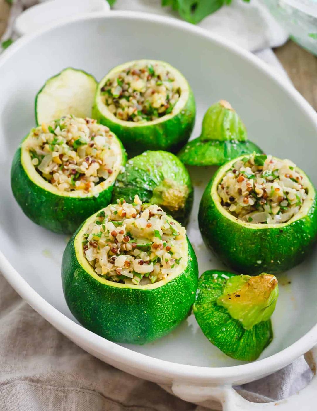 Stuffed Round Zucchini