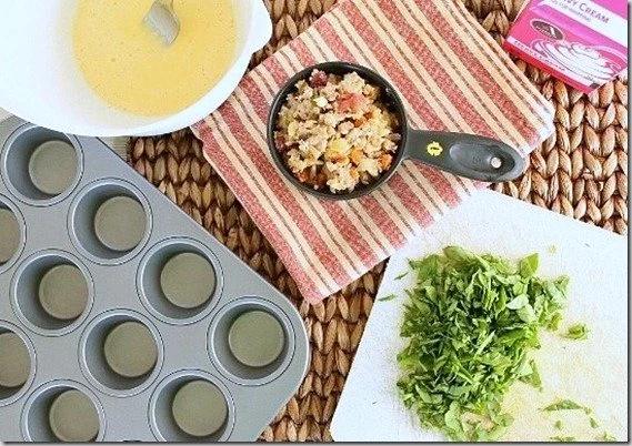 Leftover Thanksgiving Stuffing Frittata Bites