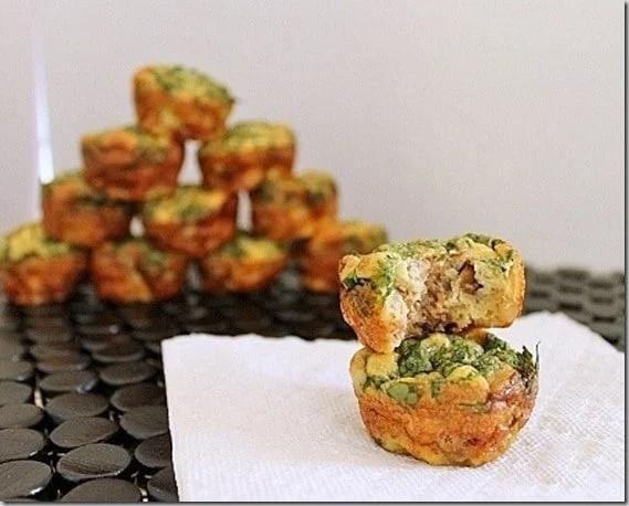 Thanksgiving Stuffing Frittata Bites