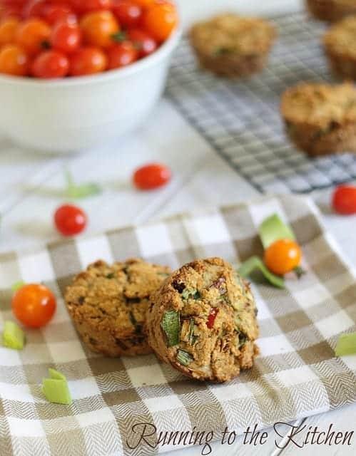 Sun Dried Tomato Leek Muffins