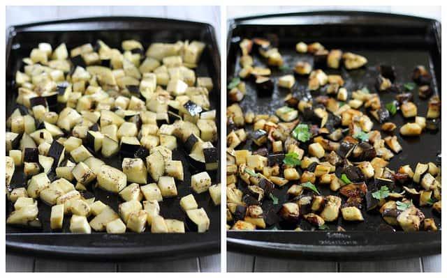 Maple orange roasted eggplant