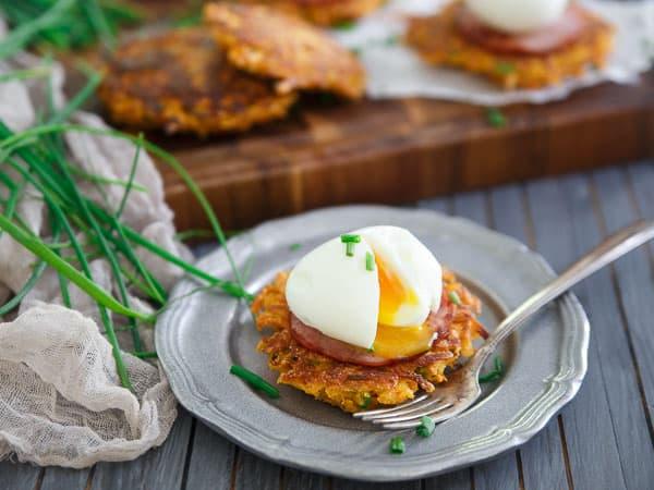 Sweet Potato Breakfast Fritter Sandwiches