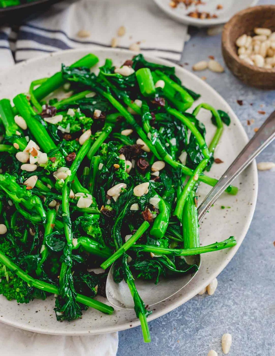 Sweet and Spicy Broccoli Rabe