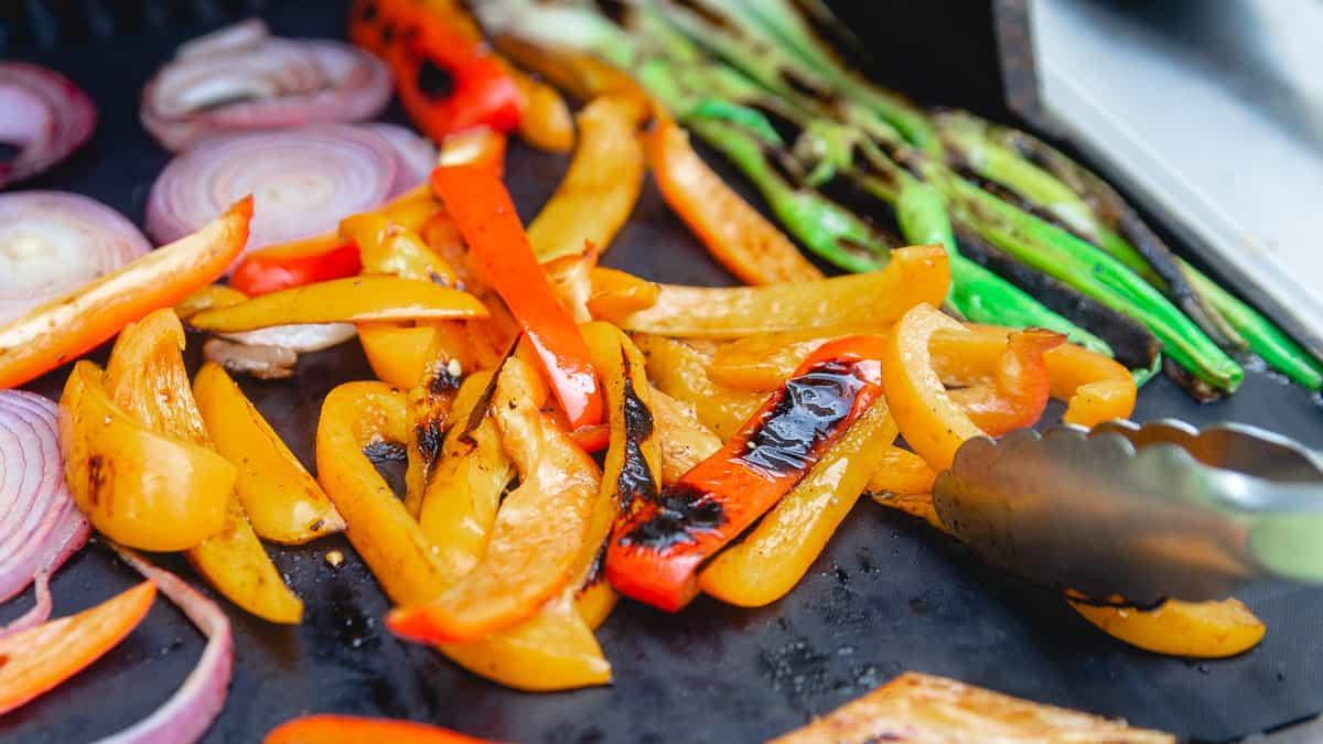 Grilled summer vegetables make a great addition to this orzo pasta salad.