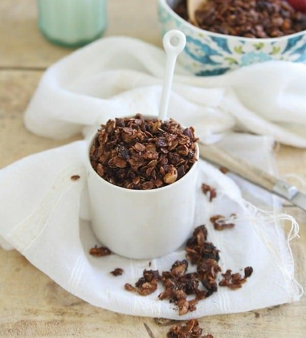 Cherry chocolate granola