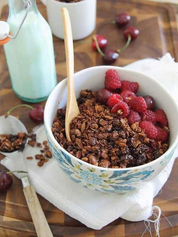 Tart Cherry Chocolate Granola