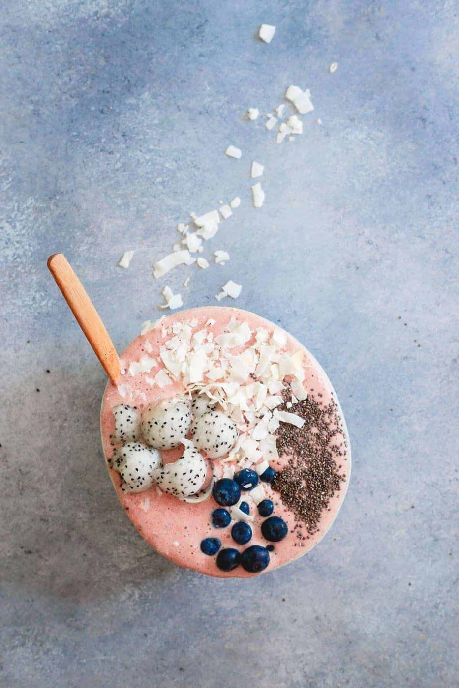 Tart Cherry Coconut Recovery Smoothie Bowl