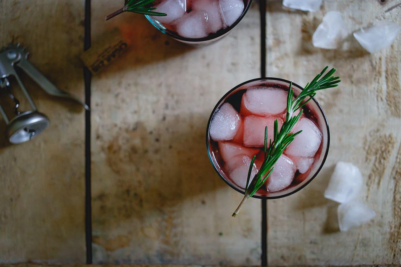 An easy holiday drink or a festive seasonal twist to your normal glass of red, this tart cherry red wine spritzer is great for sipping!