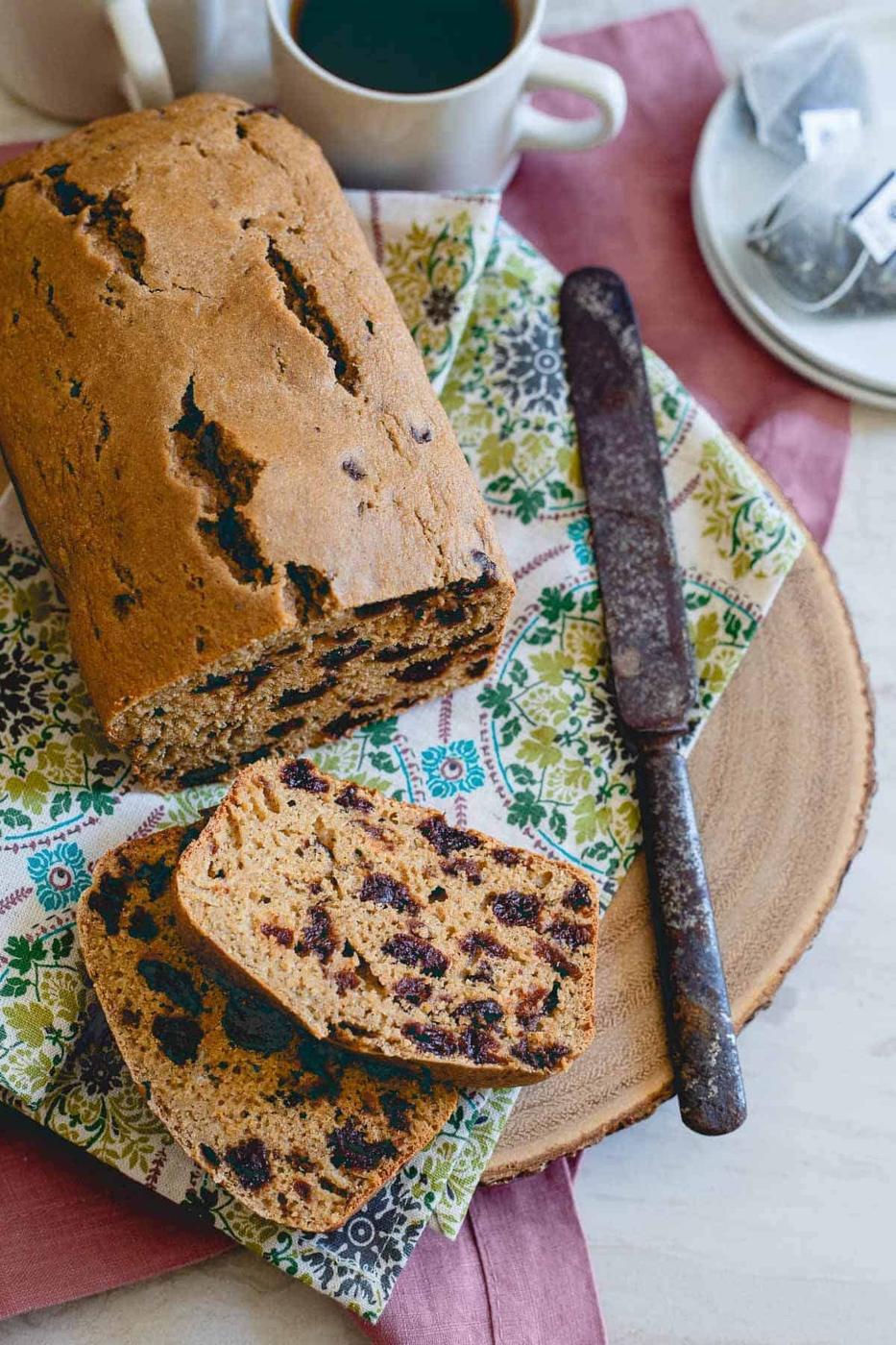 Tart Cherry Tea Bread
