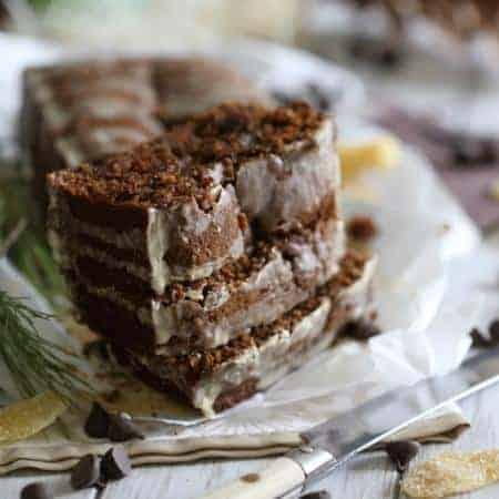Tea Glazed Chocolate Gingerbread Loaf