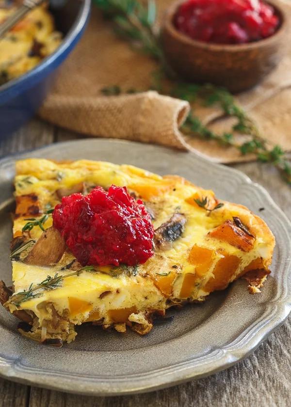 Butternut Squash Mushroom Breakfast Frittata
