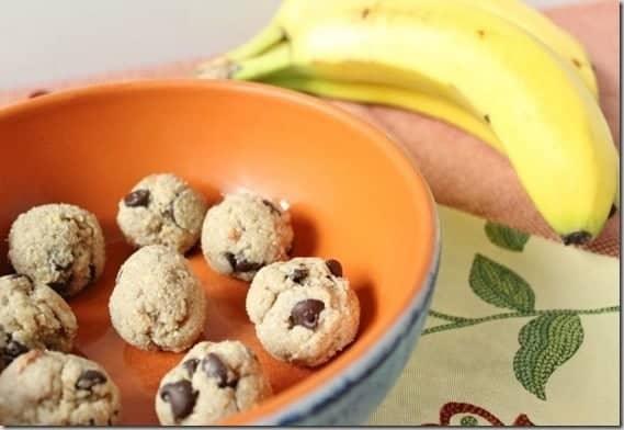 Cashew Banana Chocolate Chip Bites