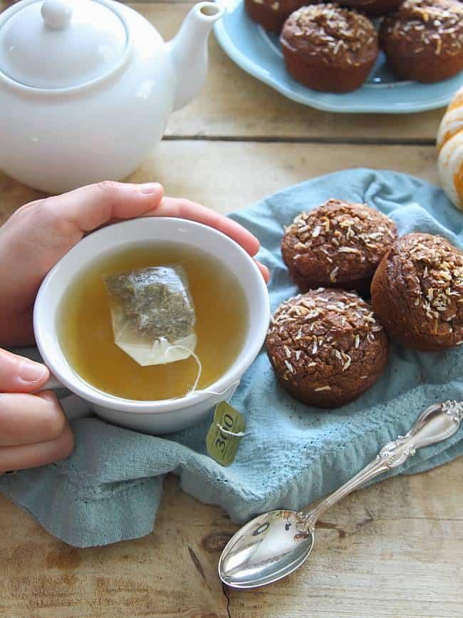Toasted coconut pumpkin muffins