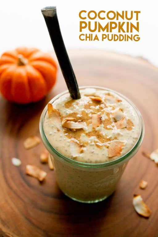 Coconut pumpkin chia pudding