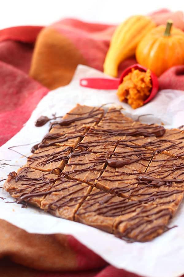 Pumpkin spice freezer fudge