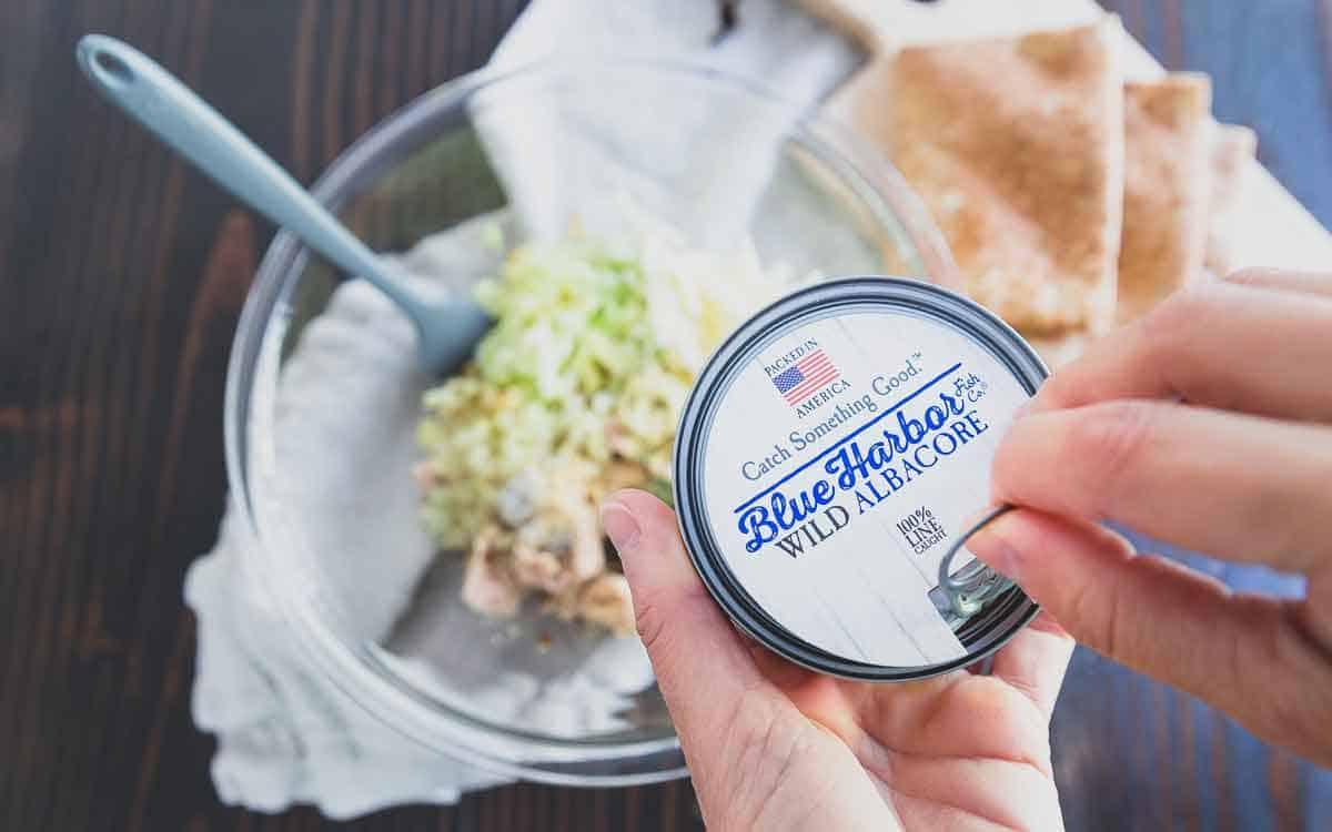 An easy tuna patties recipe using wild canned tuna, apples, cheddar and dijon mustard.