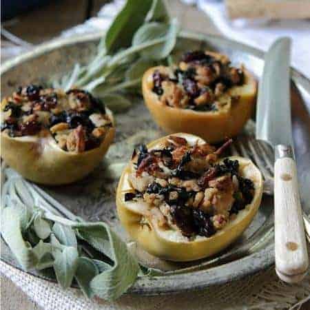 Turkey and Sage Stuffed Apples