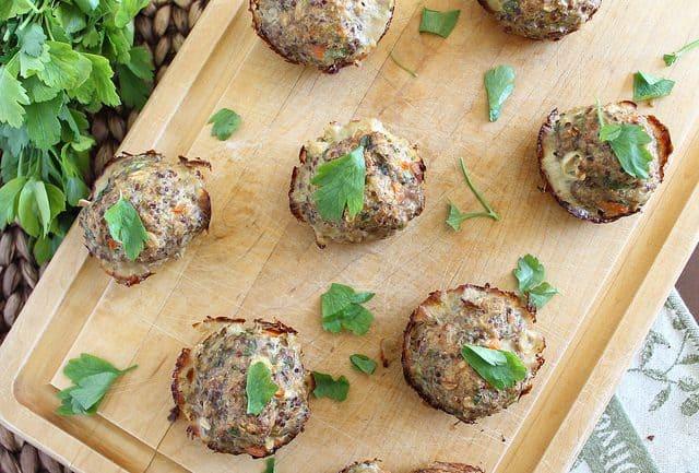 Turkey quinoa bites
